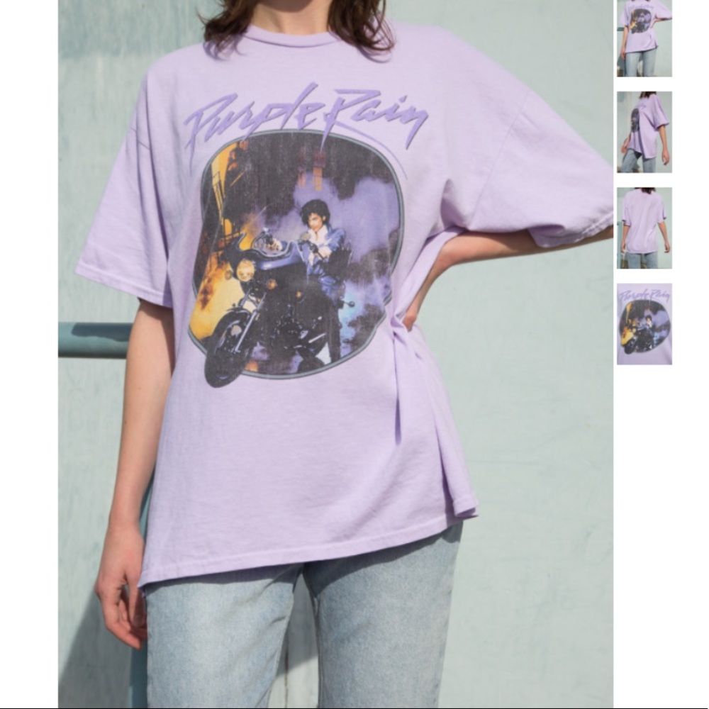 BRANDY MELVILLE PRINCE PURPLE RAIN TOP